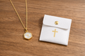 Delicate Gold-Tone Faith Cross Necklace